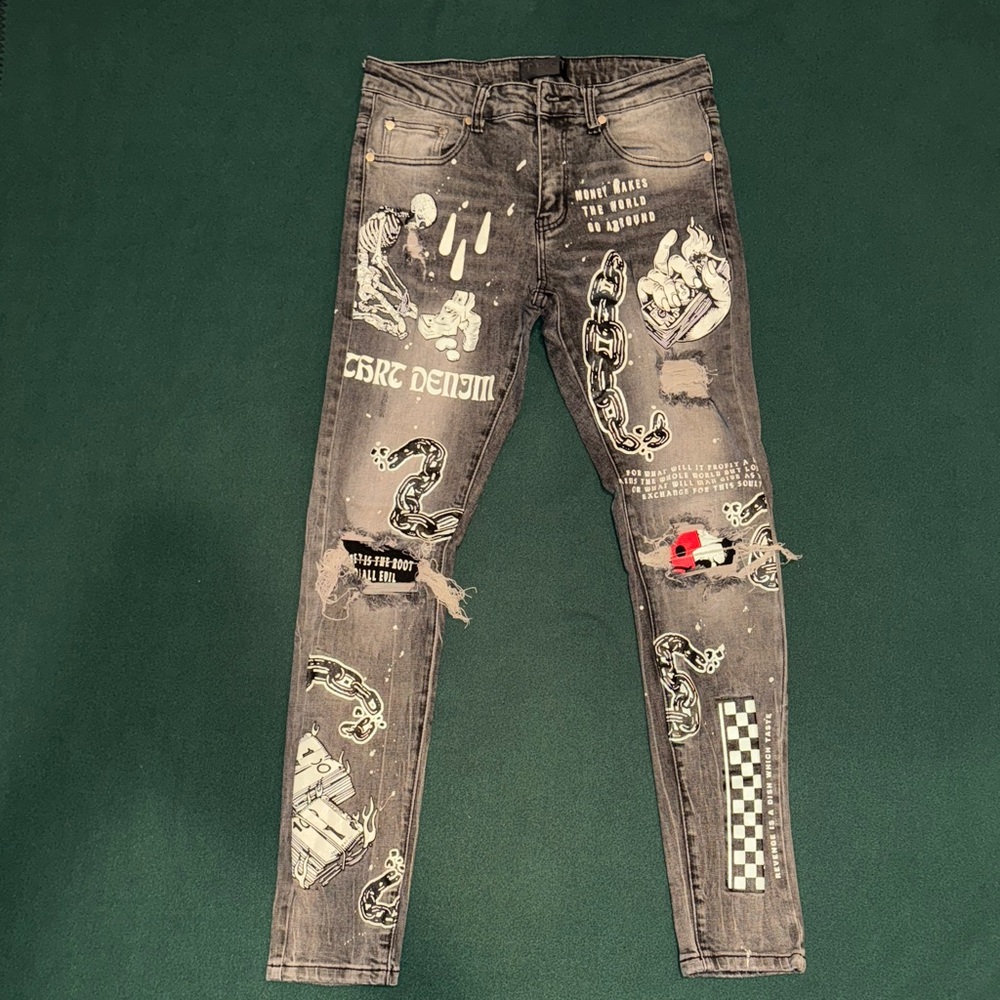 Thrt gray jeans